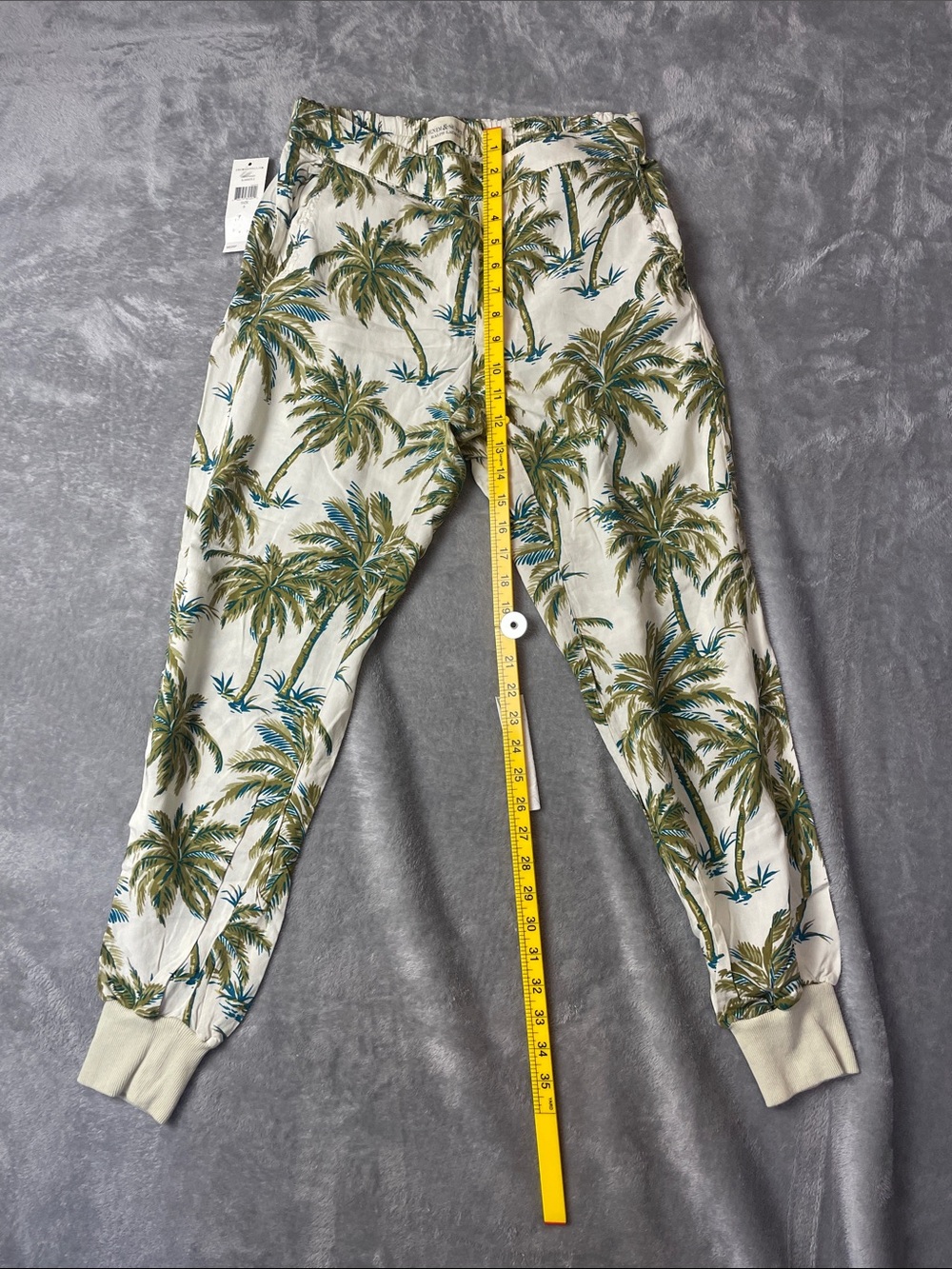 Denim & Supply Ralph Lauren Palm Tree Print Jogger Pants Size Small